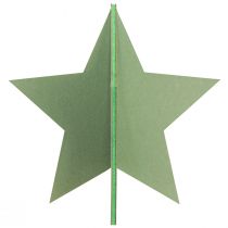 Product Felt decoration star to stand Christmas decoration felt green H62cm