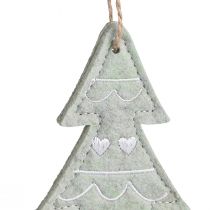 Product Felt Christmas Tree Ornaments, Green, 20cm, Set of 4
