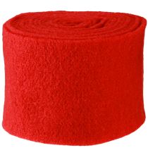 Product Felt ribbon 15cm x 5m dark red