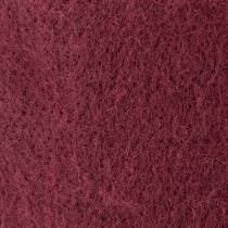 Product Felt wool ribbon, dark red, 15cm x 5m, for decoration and crafting