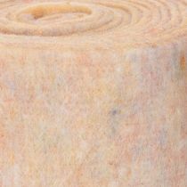 Product Felt tape, two-tone pot holder made of wool felt, orange/multicolored, 15cm x 5m