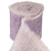 Product Felt ribbon Franzi wool felt wool ribbon purple 2-colored 15cm 4m