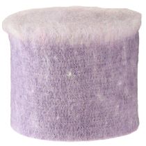 Product Felt ribbon Franzi wool felt wool ribbon purple 2-colored 15cm 4m
