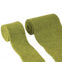 Product Felt Ribbon Green Wool Ribbon Moss Green W7/15cm L1m/1m Set of 2