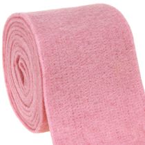 Product Felt ribbon, pot ribbon old pink 15cm 5m
