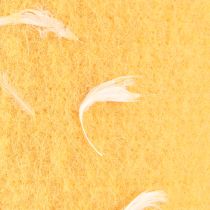 Product Felt ribbon wool ribbon decorative fabric yellow feathers wool felt 15cm 5m
