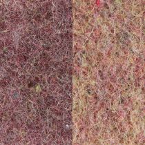 Product Felt ribbon wool ribbon decorative fabric wine red beige 7.5cm 5m