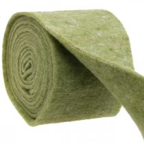 Product Felt ribbon moss green 15cm 5m