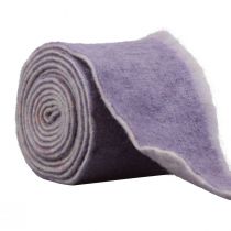 Felt ribbon Franzi wool felt wool ribbon purple 2-colored 15cm 4m