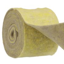 Product Felt ribbon wool ribbon pot ribbon decorative ribbon gray yellow 15cm 5m