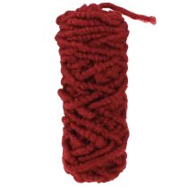 Product Felt cord fleece Mirabell 25m dark red