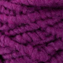 Product Fluffy Mirabell Wool Cord Purple 25m Decorative Ribbon Floristry Crafts