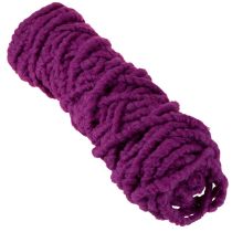 Product Fluffy Mirabell Wool Cord Purple 25m Decorative Ribbon Floristry Crafts