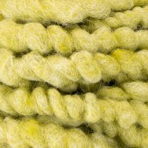 Product Fluffy Mirabell felt cord, wool, green, 25m decorative ribbon for floristry, decoration, crafts, DIY