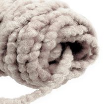 Product Felt cord fleece Mirabell 25m gray