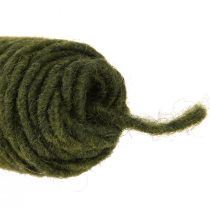 Product Felt cord vintage cord for crafting wick thread green 55m