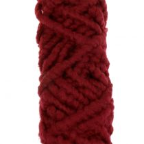 Product Felt cord fleece Mirabell 25m dark red