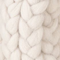 Product Felt wreath decorative wreath for hanging braided beige Ø25cm