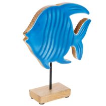 Product Wooden fish figurine, maritime decoration, handmade table decoration for living room, 22cm
