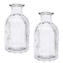 Product Bottle vase small Ø5.5cm H10.5cm clear 6pcs