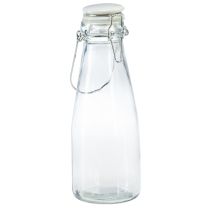 Product Bottle decoration glass bottle with cap Ø8cm 24cm