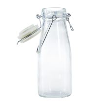 Product Bottle decoration glass bottle with cap Ø8cm 24cm
