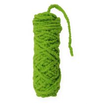 Felt cord fleece Mirabell 25m green