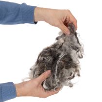 Product Sheep wool decorative natural wool gray mottled loose 250g