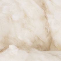 Product Loose sheep's wool, natural wool, white melange, versatile, 250g