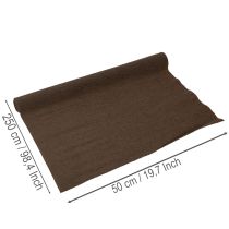 Product Florist crepe paper, brown roll, 50x250cm, decoration