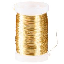 Product Florist wire, myrtle wire, decorative wire, gold, 0.30mm, 100g, 3 pieces, for crafting, jewelry making &amp; decoration