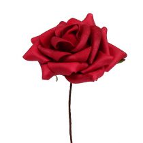 Product Foam Rose Ø7.5cm Red 18 pcs