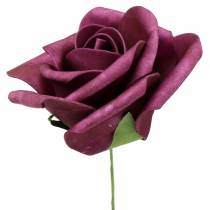 Product Foam Rose Ø10cm Mauve 8 pcs