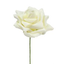 Product Foam Rose Ø 10cm cream 8 pcs