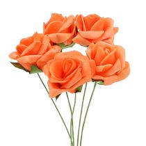 Product Foam Rose Ø4.5cm Orange 36 pcs