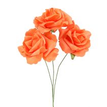 Product Foam Rose Ø 6cm Orange 27 pcs