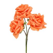 Product Foam rose Ø7.5cm orange 18 pcs