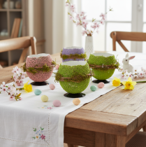 Product Easter egg decorative bowl for spring or Easter table decoration, 9cm, 4 pieces