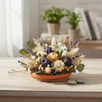 Product Ceramic coaster, decorative terracotta bowl Ø7.5cm