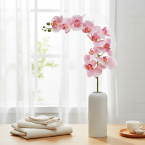 Product Orchid Phalaenopsis artificial 9 flowers pink white 96cm