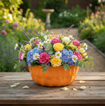 Product Metal decorative baking mold Bundt cake orange Ø23cm H12cm