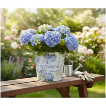 Product Metal hydrangea planter, flower pot Ø21cm H18cm