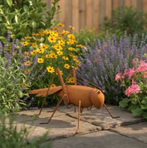 Product Grasshopper garden decoration, rust metal, freestanding decoration, 26cm
