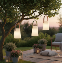 Product Lamp with handle, portable LED light for outdoor and indoor use, 22 cm, 3 pieces
