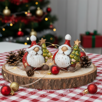 Product Santa Claus figurine with Christmas tree decoration, 7cm, 2 pieces