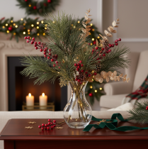Product Artificial pine branch for table decorations and vases, 70cm