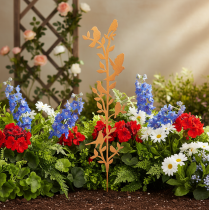 Product Garden stake branch with birds, metal decoration, 100cm