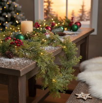 Product Art Garland Conifer Branch Decoration for Table and Window 115cm