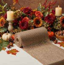 Product Non-woven table decoration roll 24 cm x 25 m in brown for festive tables