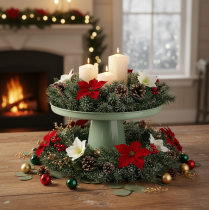 Product Flower bowl, goblet shape, for table decoration, 30cm